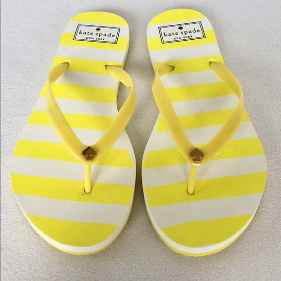kate spade yellow flip flops